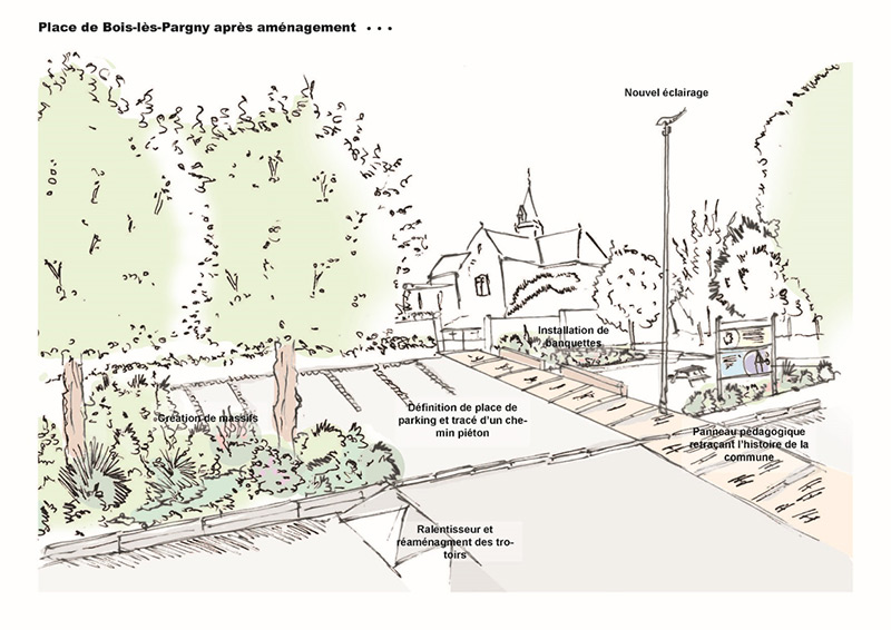 Embellissement de Bois-lès-Pargny après